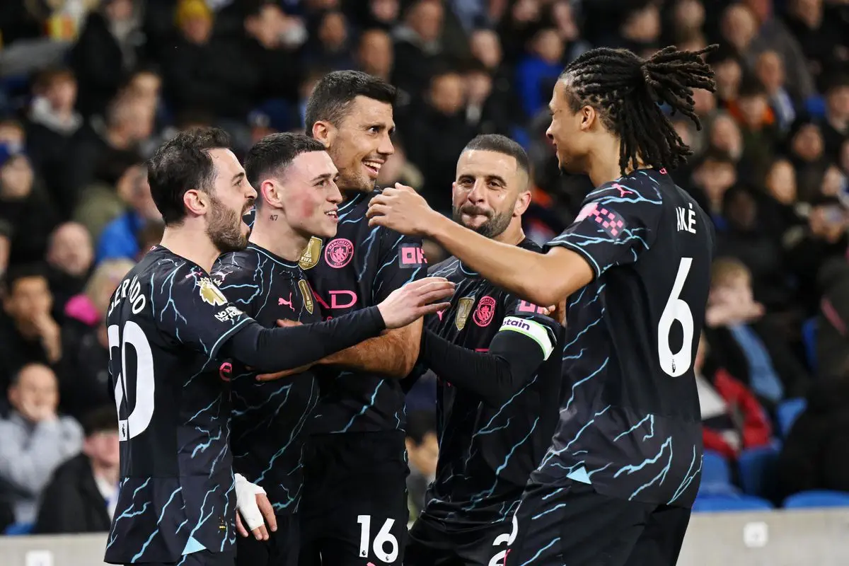 Hasil Pertandingan Manchester City vs Brighton Liga Inggris 2023-2024